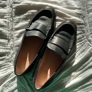 J Crew black loafers